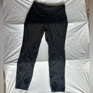 HALARA Black High-Waisted Slim Work Pants with Pockets